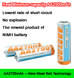 AA2700mAh Ni-MH battery