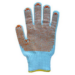 T/C KNITTED GLOVE WITH PVC DOT