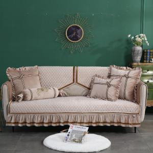 Chinese Manufacture Quilt Thick Non-slip Velvet Sofa Cover F