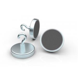 Ferrite Flat Pot Magnet with Hook