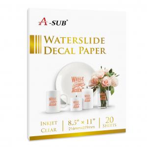  A-SUB® Ink Jet Water Slide Decal Paper For Inkjet Printer