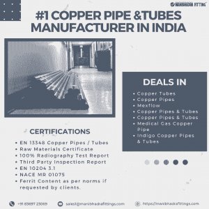 Leading Supplier of Medical Copper Soft Tube in Coimbatore