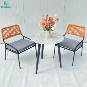 Customized outdoor furniture Luxury garden orange dining set