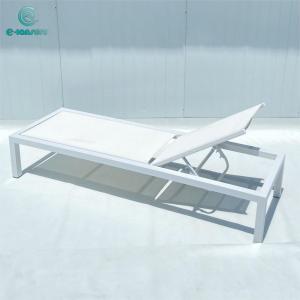 Aluminium and textilene waterproof and durable sun loungers