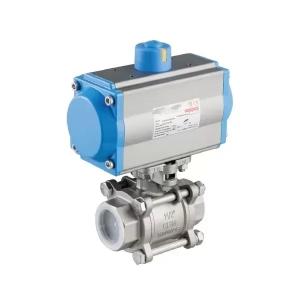 2 Way Pneumatic Ball Control Valve, SS 316, 1/2-3 IN, 600 LB