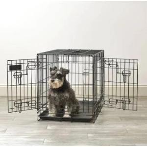 Double Door Metal Durable Folding Pet Crate