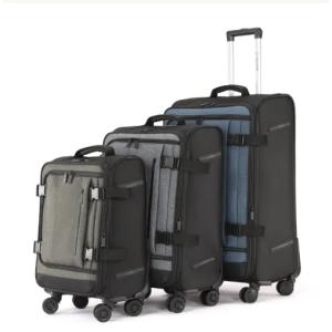 Good Quality Nylon Material 4 Double Wheels 3pcs Luggage Set