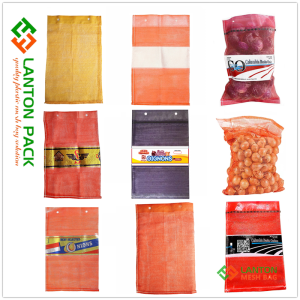 Labeled Wicket leno mesh bag