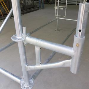 Multidirectional scaffolding side bracket