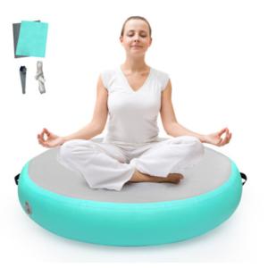 Inflatable tumbling mat air spot