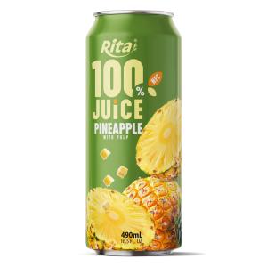 Rita Tropical Gold 100% Pure Pineapple Juice with Crushed