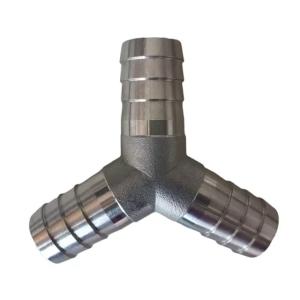 Custom Stainless Steel 304 316 Casting Y Shaped Hose Fitting