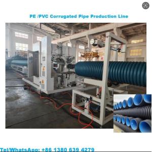  Automatic HDPE corrugated Pipe Extrusion Making machine