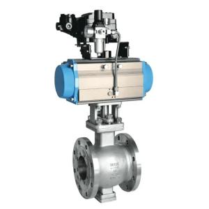 Pneumatic V-notch Ball Control Valve, A351 CF8, 2 IN, 150 LB
