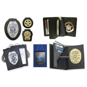 Leather Badge Holder Wallet/ Police Wallet/ Badge