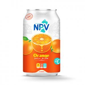 NPV Brand Vietnam Orange Juice 330ml Alu Can