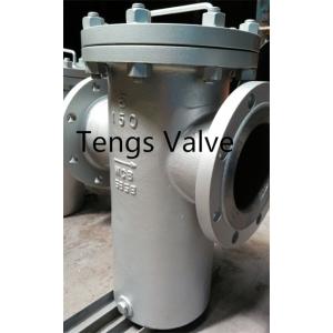 Fabricated steel bolted cover basket strainer