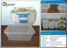 Rectangular Disposable plastic containers