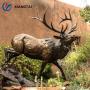 Bronze Elk Sculptures Suitable For Placement In Gardens