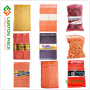 Labeled Wicket leno mesh bag