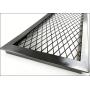 Expanded metal mesh fence