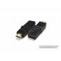 Gold plated swivel HDMI Male to Female Adapte,180 