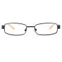 Black 5812 Stainless Steel/ZYL Square  Glasses