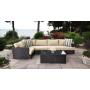 Poly rattan garden sofa set